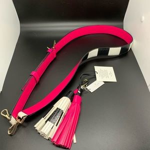 Kate spade leather bag strap and tassel